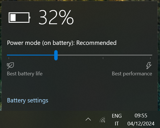 battery slider