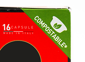 etichetta compostabile